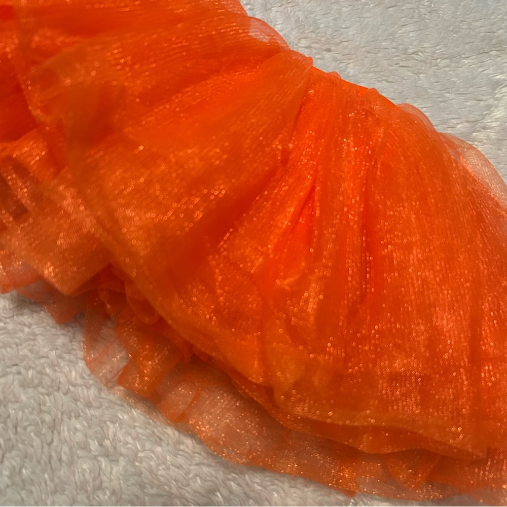 Bright Orange Tulle Skirt - Picture 5 of 5
